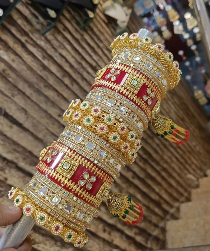 7 Beautiful Wedding Wear Bridal Bangles Set Wholesale Shop In Surat
